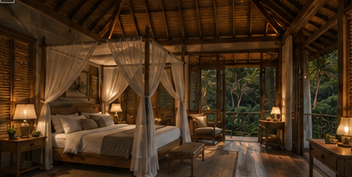 Bedroom, indoor-outdoor living